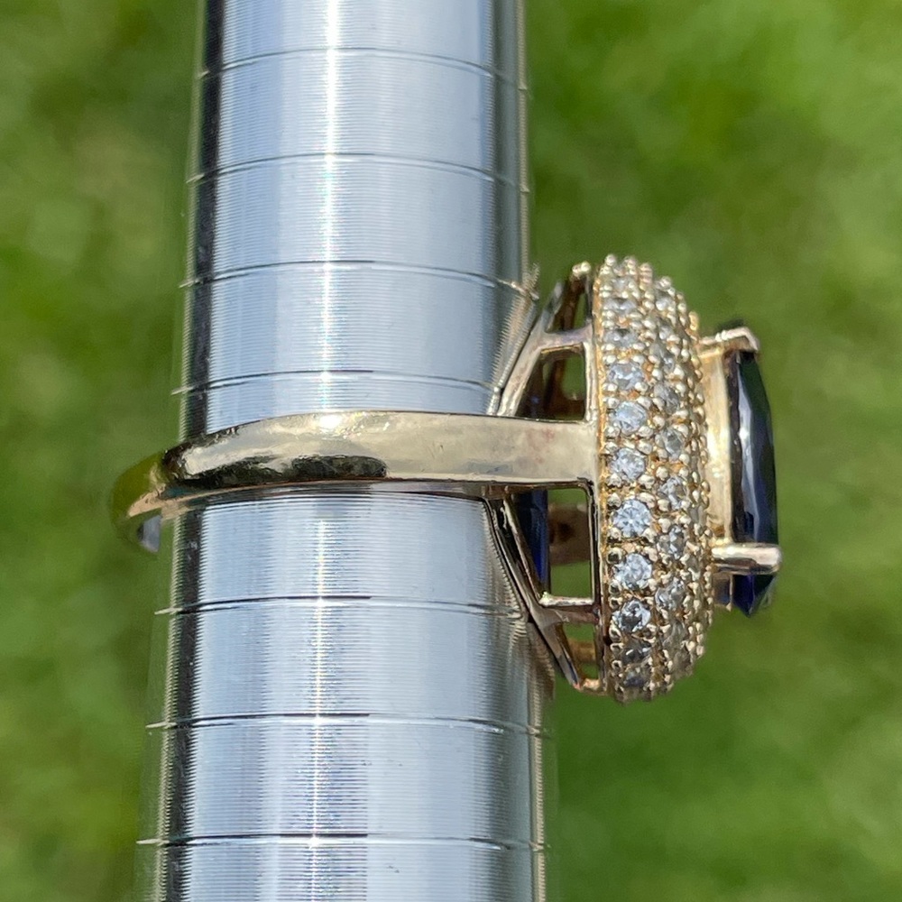 Ross Simons 925 Sterling Silver and Cubic Zirconia Ring Size 8 - Picture 11 of 13